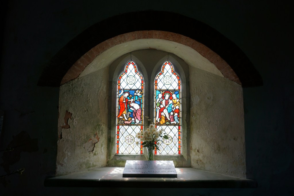 Window of St Grada and the Holly Cross Church
